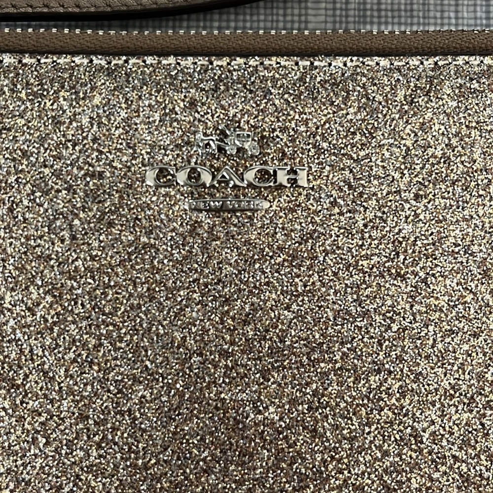 COACH gold wristlet - Picture 4 of 12